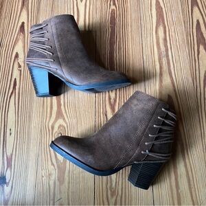 Candies Brown Boots Sz 8.5